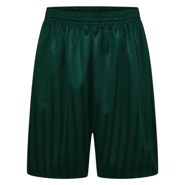 Christ Church Infant Bottle Green Shadow Stripe Shorts (Unisex)