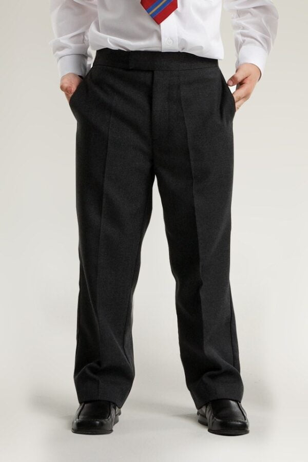 Boys Black Classic Fit Trousers