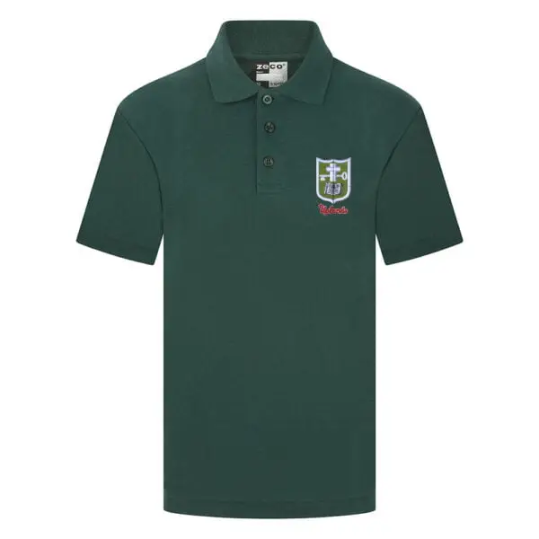 Uplands Polo Shirt (Green & White) - Image 5