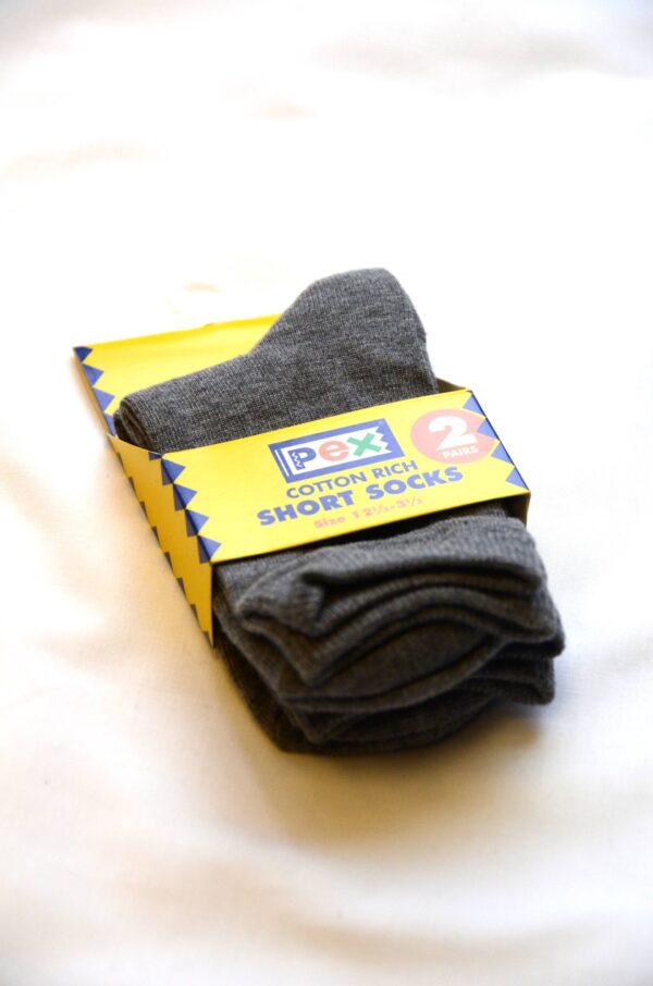 Newbridge Grey Cotton Short Socks scaled