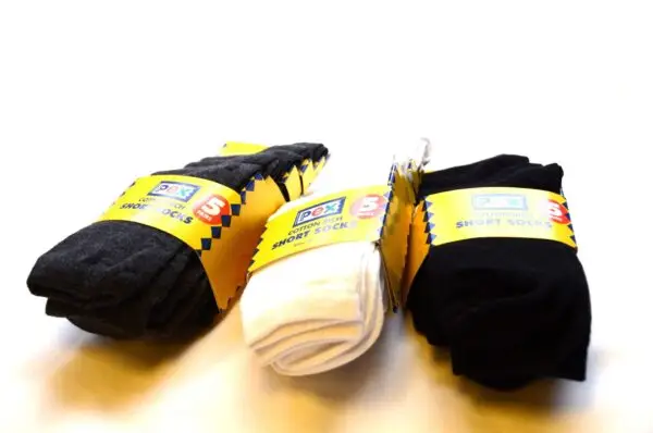 White Cotton short socks (5 pair pack) - Image 5