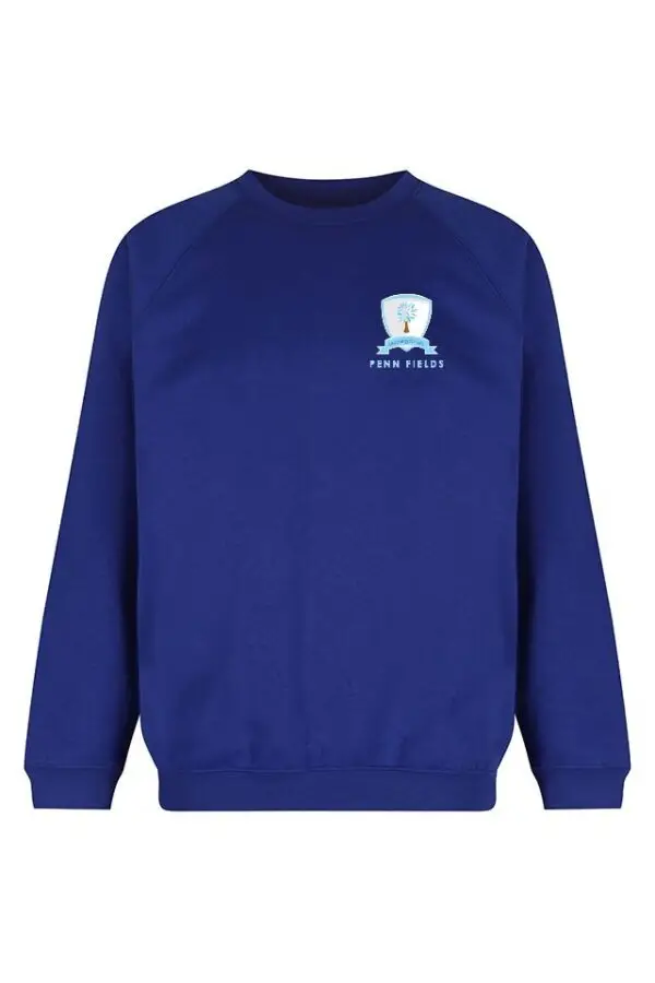 Penn Fields Blue Crew Neck (KS1-3 - Year 1 to 9)