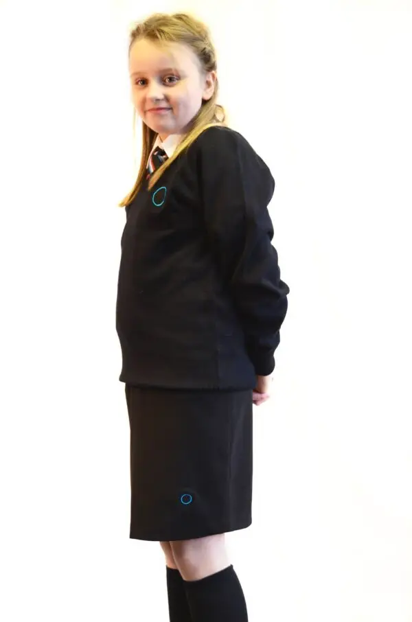 St. Edmunds Girls V Neck Jumper - Image 3