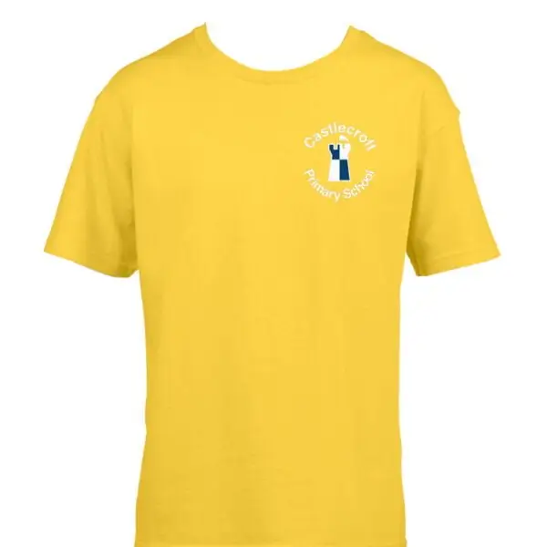 Castlecroft Primary School P.E T-Shirt (house colour) - Image 2