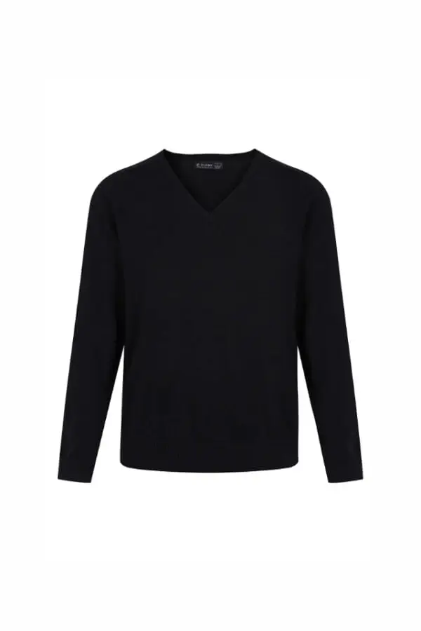 Black V Neck Jumper