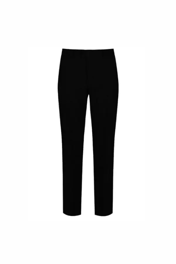 Boys Black Jet Pocket Trousers (Plain)