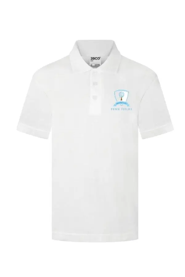Penn Fields White Polo Shirt (P.E. - All years)