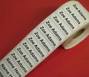Iron on Name Labels