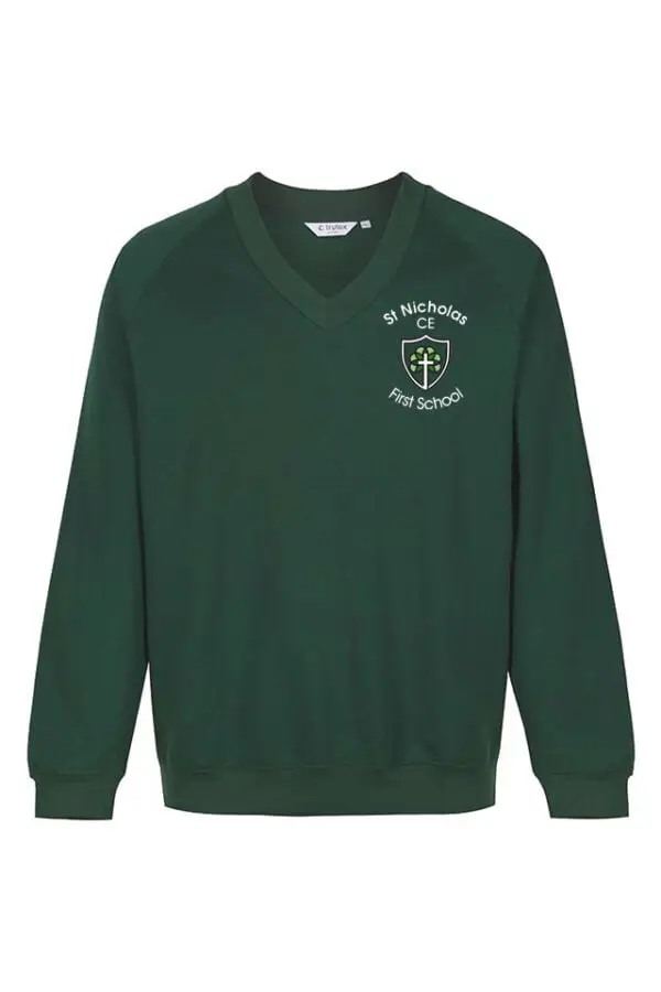 St Nicholas V Neck Sweatshirt