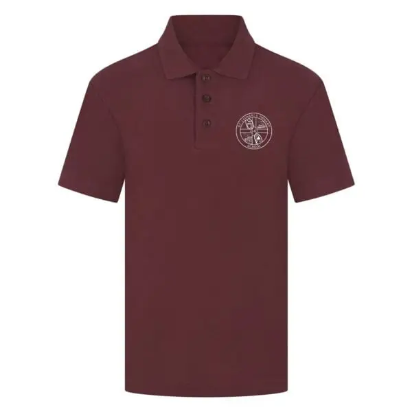 St Leonards Maroon PE Polo Shirt