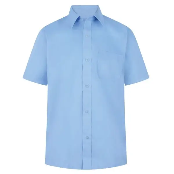 Girls Short Sleeve Blouses Blue (Twin Pack)Year 11 only