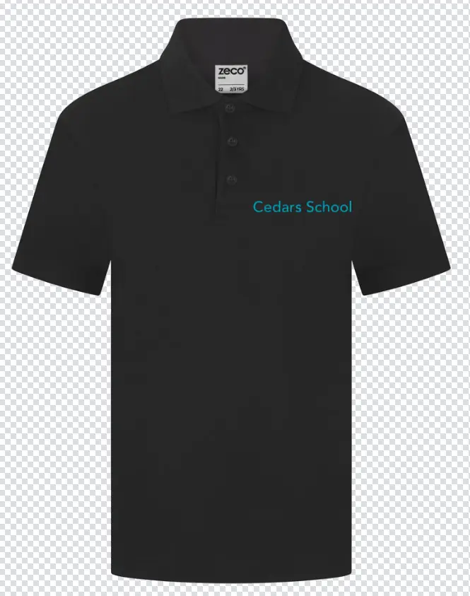 Cedars School Polo Shirt Black