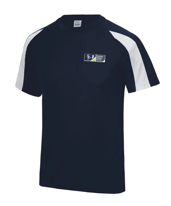 Stokesay P.E. Sports Shirt - Navy/White
