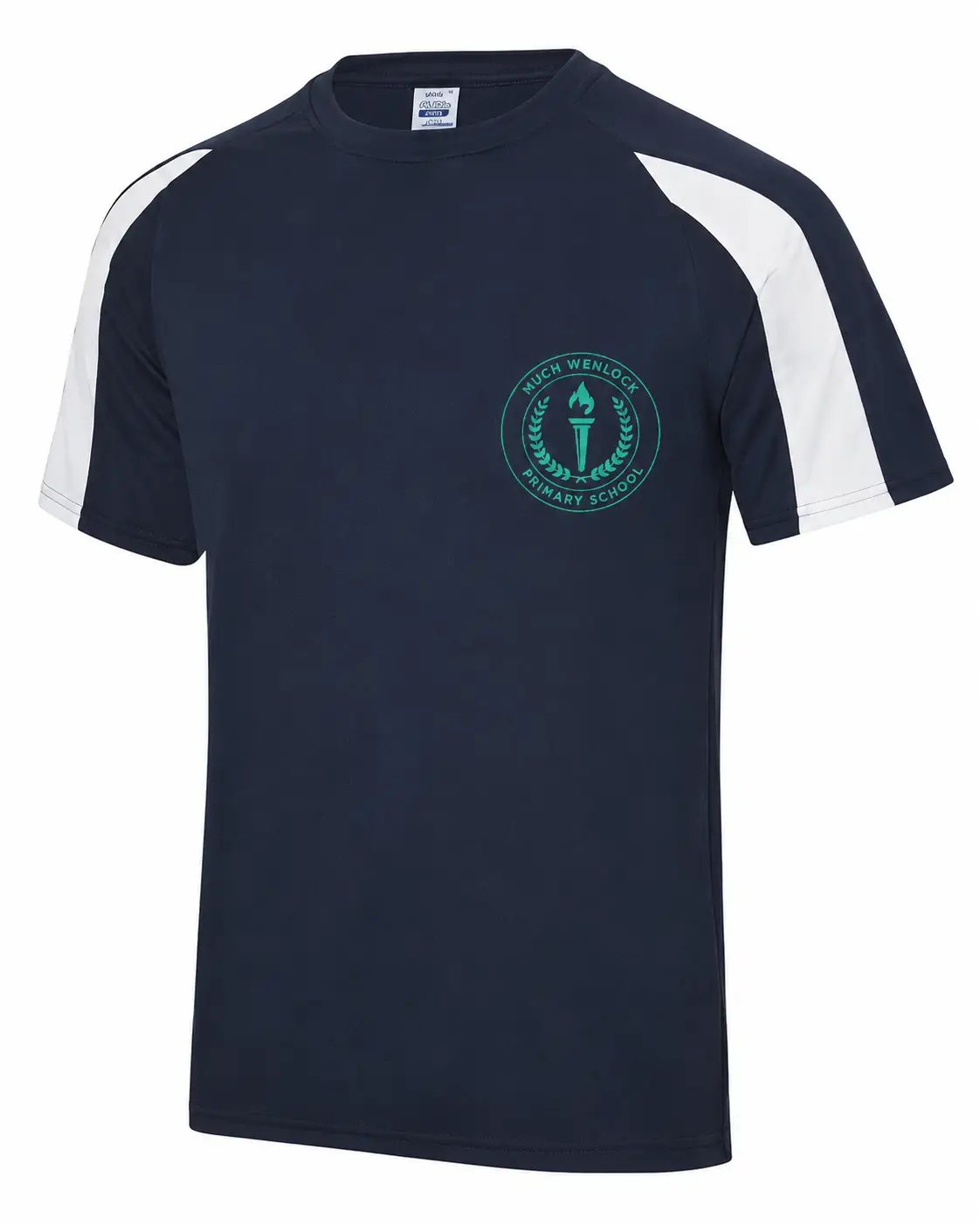 Much Wenlock P.E. T Shirt - Navy/White