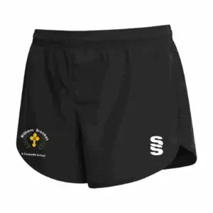 Dual Ladies Short - Black Melange/White