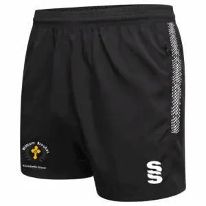 Dual Short - Black Melange/White