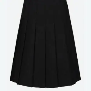 Idsall - Black Pleated Skirt